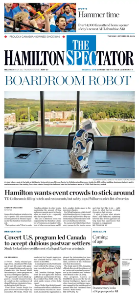 Cover of The Hamilton Spectator
