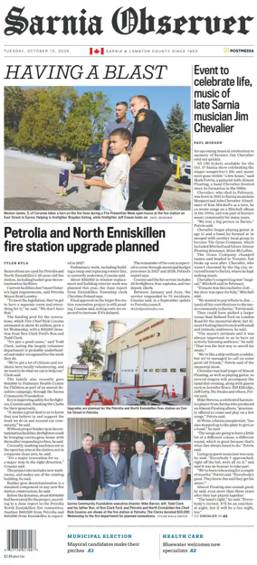 Cover of The Observer (Sarnia)