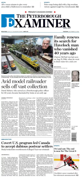 Cover of The Peterborough Examiner