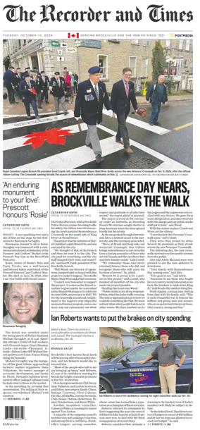 Cover of The Recorder & Times (Brockville)