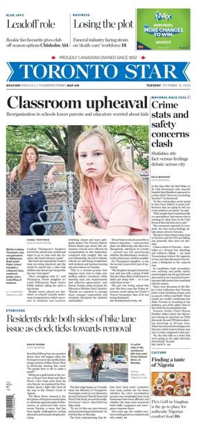 Cover of Toronto Star