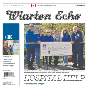 Cover of Wiarton Echo