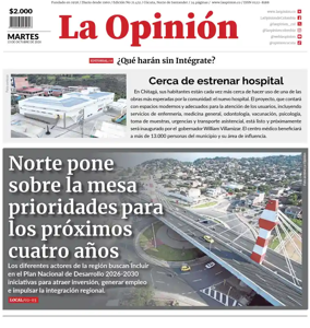 Cover of La Opinion