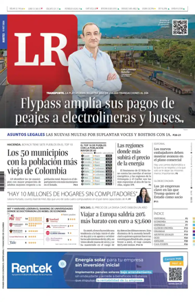 Cover of La Republica (Colombia)