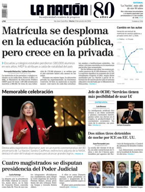 Cover of La Nacion (Costa Rica)