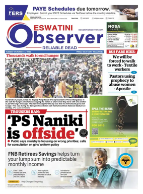 Cover of Eswatini Observer