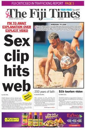 Cover of The Fiji Times