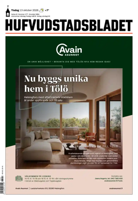 Cover of Hufvudstadsbladet