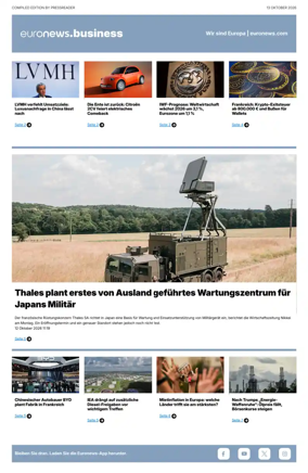 Cover of Euronews Business (German)