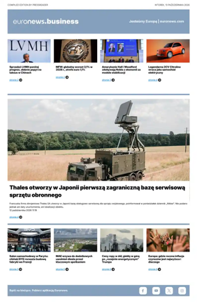 Cover of Euronews Business (Polish)