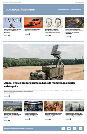Cover of Euronews Business (Portuguese)