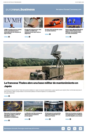 Cover of Euronews Business (Spanish) Compiled Edition