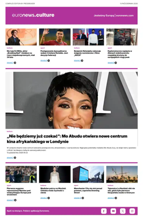 Cover of Euronews Culture and Sport (Polish)