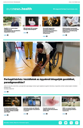 Cover of Euronews Health (Hungarian)