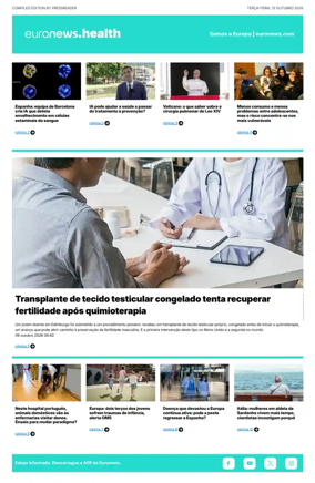 Cover of Euronews Health (Portuguese)