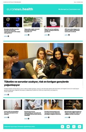 Cover of Euronews Health (Turkish) Compiled Edition
