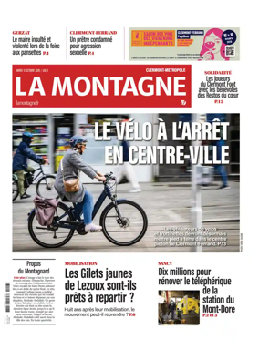 Cover of La Montagne (Clermont-Metropole)