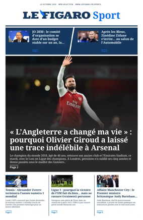 Cover of Le Figaro Sport