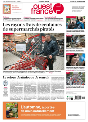 Cover of Ouest France (Loudeac / Rostrenen)