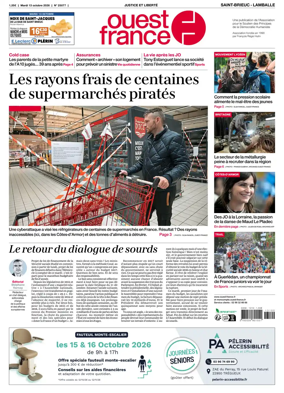 Cover of Ouest-France (Saint-Brieuc Lamballe)