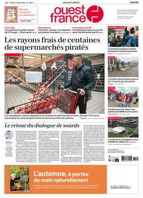 Cover of Ouest France (Sarthe)