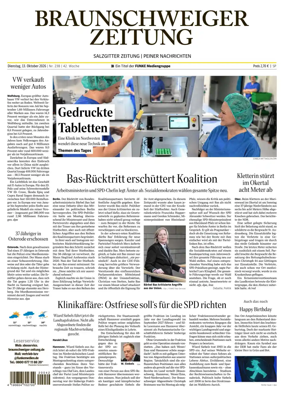 Cover of Braunschweiger Zeitung (Peine)