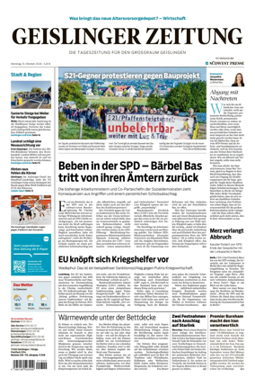 Cover of Geislinger Zeitung