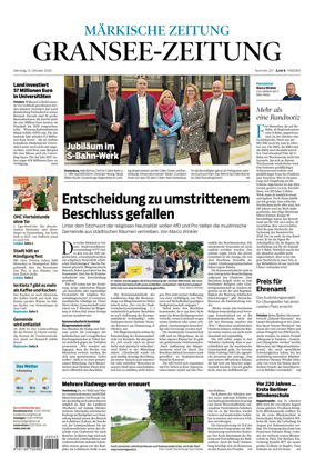 Cover of Gransee-Zeitung