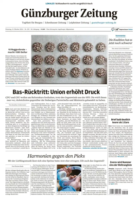 Cover of Guenzburger Zeitung