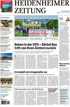 Cover of Heidenheimer Zeitung