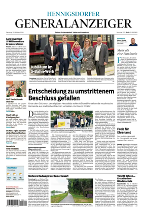 Cover of Hennigsdorfer Generalanzeiger