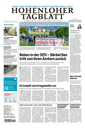 Cover of Hohenloher Tagblatt