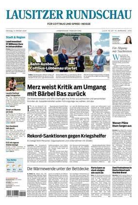 Cover of Lausitzer Rundschau