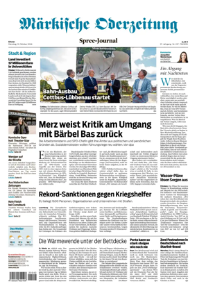 Cover of Markische Oderzeitung Erkner