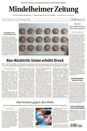 Cover of Mindelheimer Zeitung