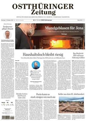 Cover of Ostthuringer Zeitung (Schleiz)