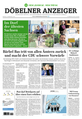 Cover of Sachsische Zeitung (Dobeln)