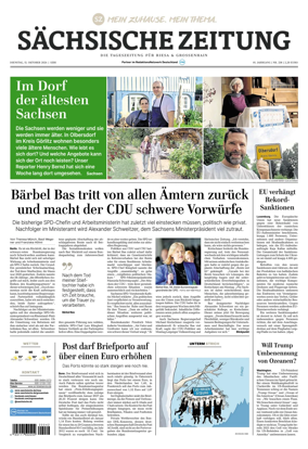 Cover of Sachsische Zeitung (Riesa & Grossenhain)