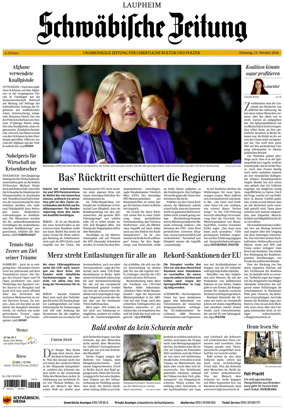 Cover of Schwabische Zeitung (Laupheim)