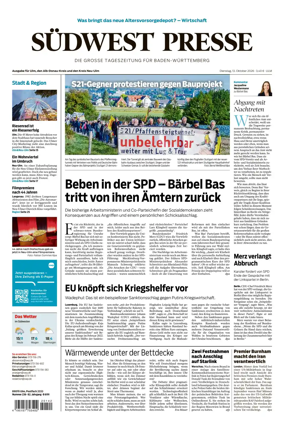 Cover of Sudwest Presse