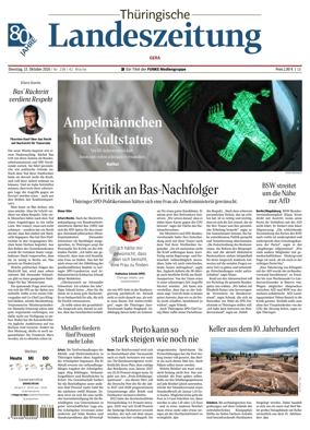 Cover of Thuringische Landeszeitung (Gera)