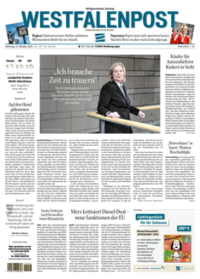 Cover of Westfalenpost (Bad Berleburg Wittgenstein)