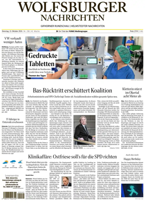 Cover of Wolfsburger Nachrichten (Wolfsburg-Gifhorn)
