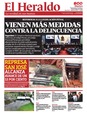 Cover of Diario El Heraldo