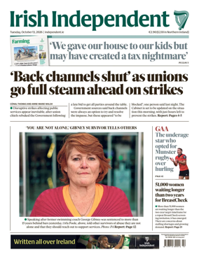 Cover of Irish Independent