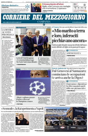 Cover of Corriere del Mezzogiorno (Campania)