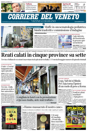 Cover of Corriere del Veneto (Vicenza e Bassano)