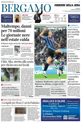 Cover of Corriere della Sera (Bergamo)