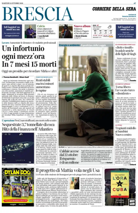 Cover of Corriere della Sera (Brescia)