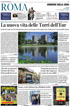 Cover of Corriere della Sera (Roma)
